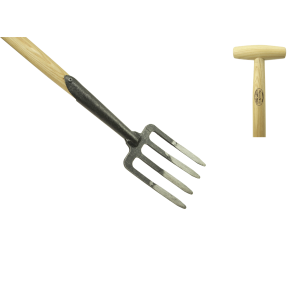 Gravegreb, 4 tnder, kraftig model, smal